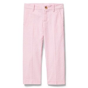 NWT Janie and Jack pink seersucker dress pants